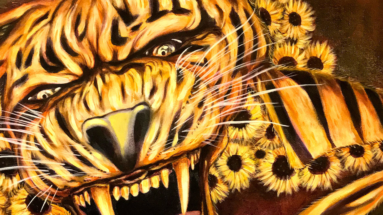 Load video: Panthera Tigris Painting Video
