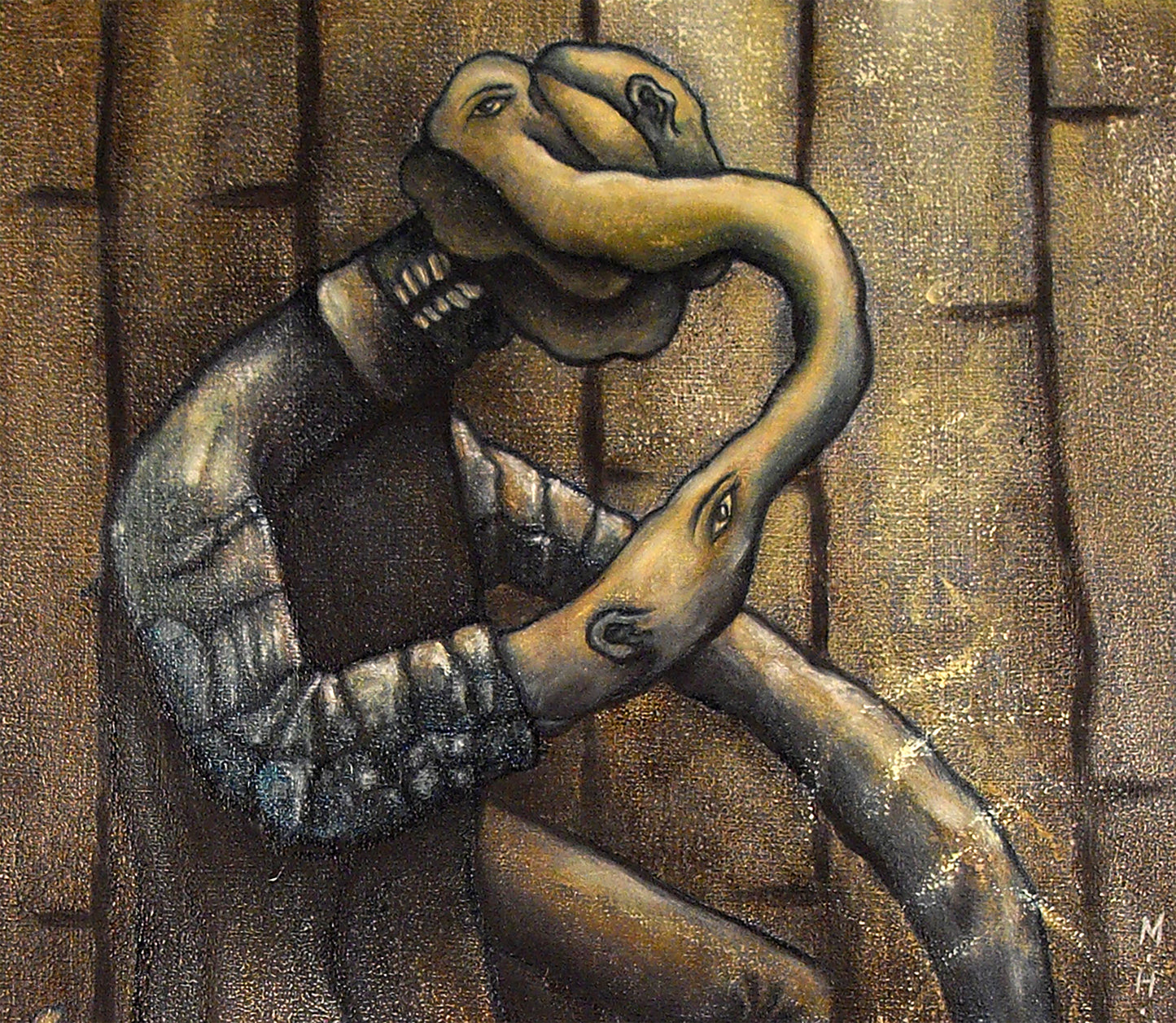 Altered - Oil Painting on Wood Panel