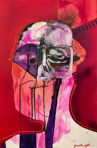 Ego - Mixed Media Painting on Paper