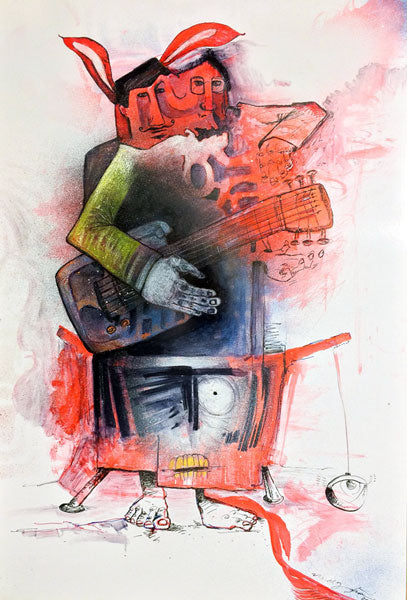 Les ClayPaul - Mixed Media Drawing on Paper